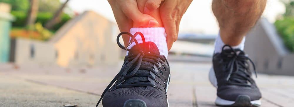 ankle pain while running