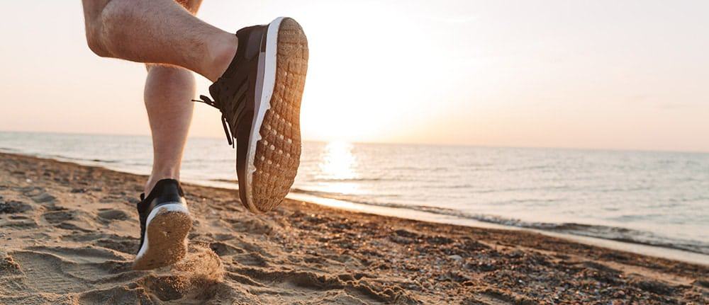 runner on beach