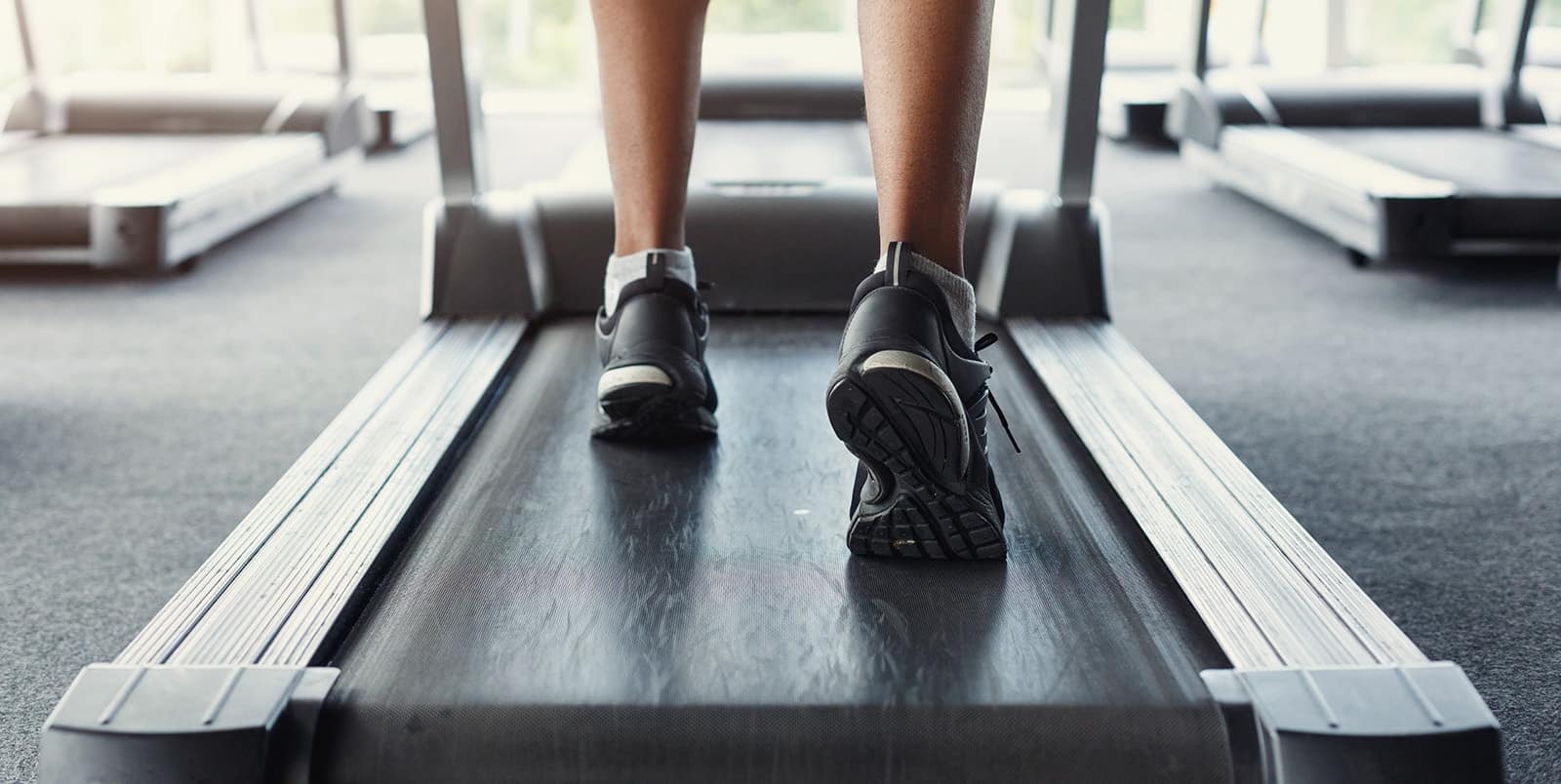 running on treadmill